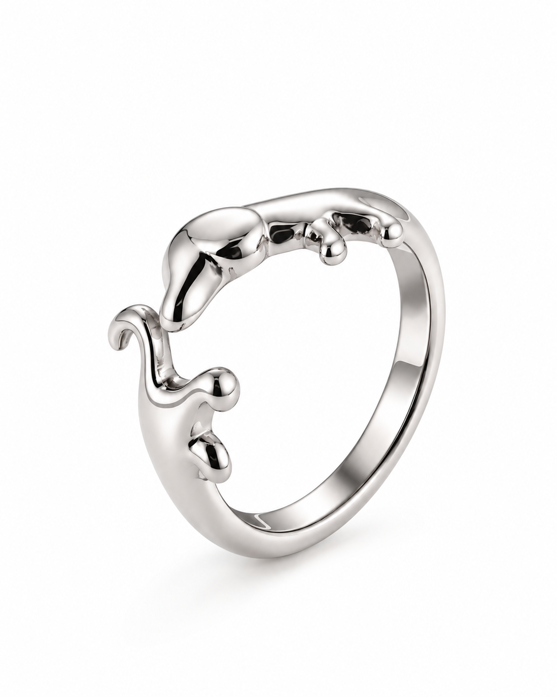 Anillo Bassotto plateado