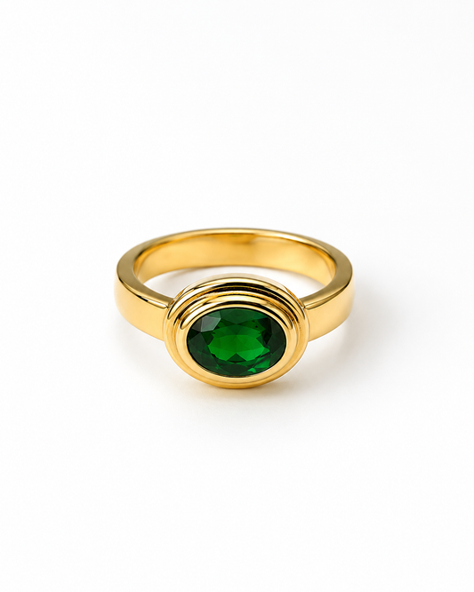 Anillo Verona Esmeralda