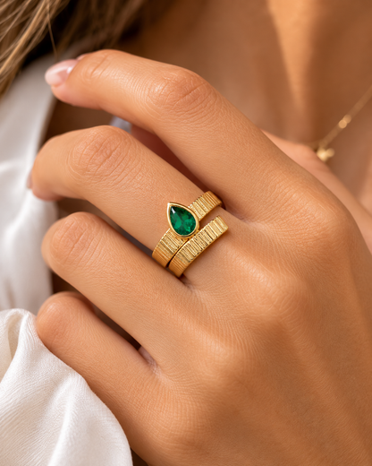 Anillo Verona Esmeralda