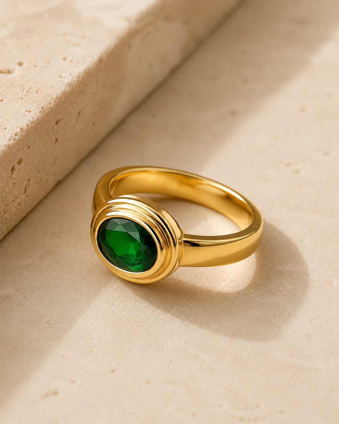 Anillo Verona Esmeralda