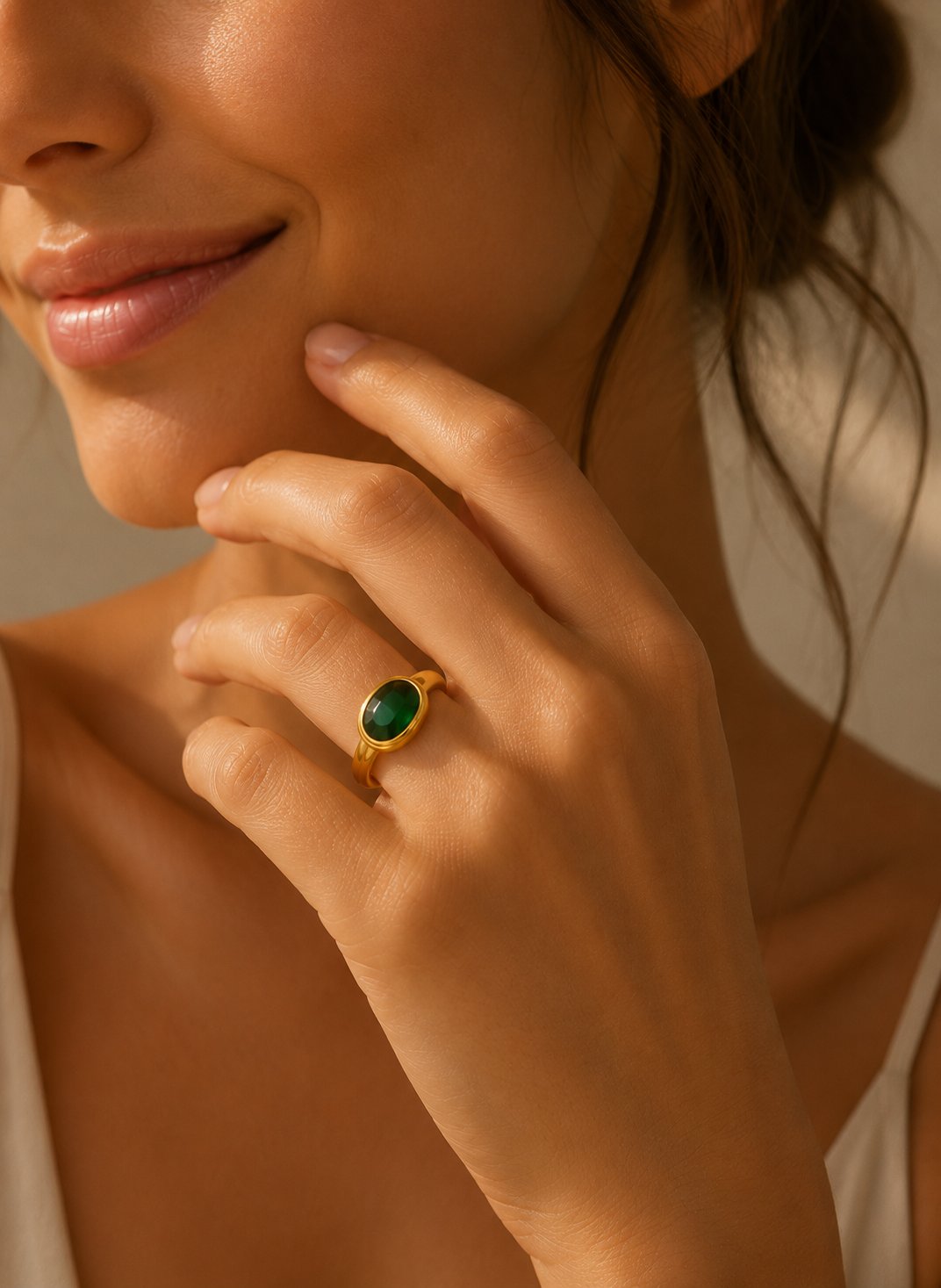 Anillo Verona Esmeralda