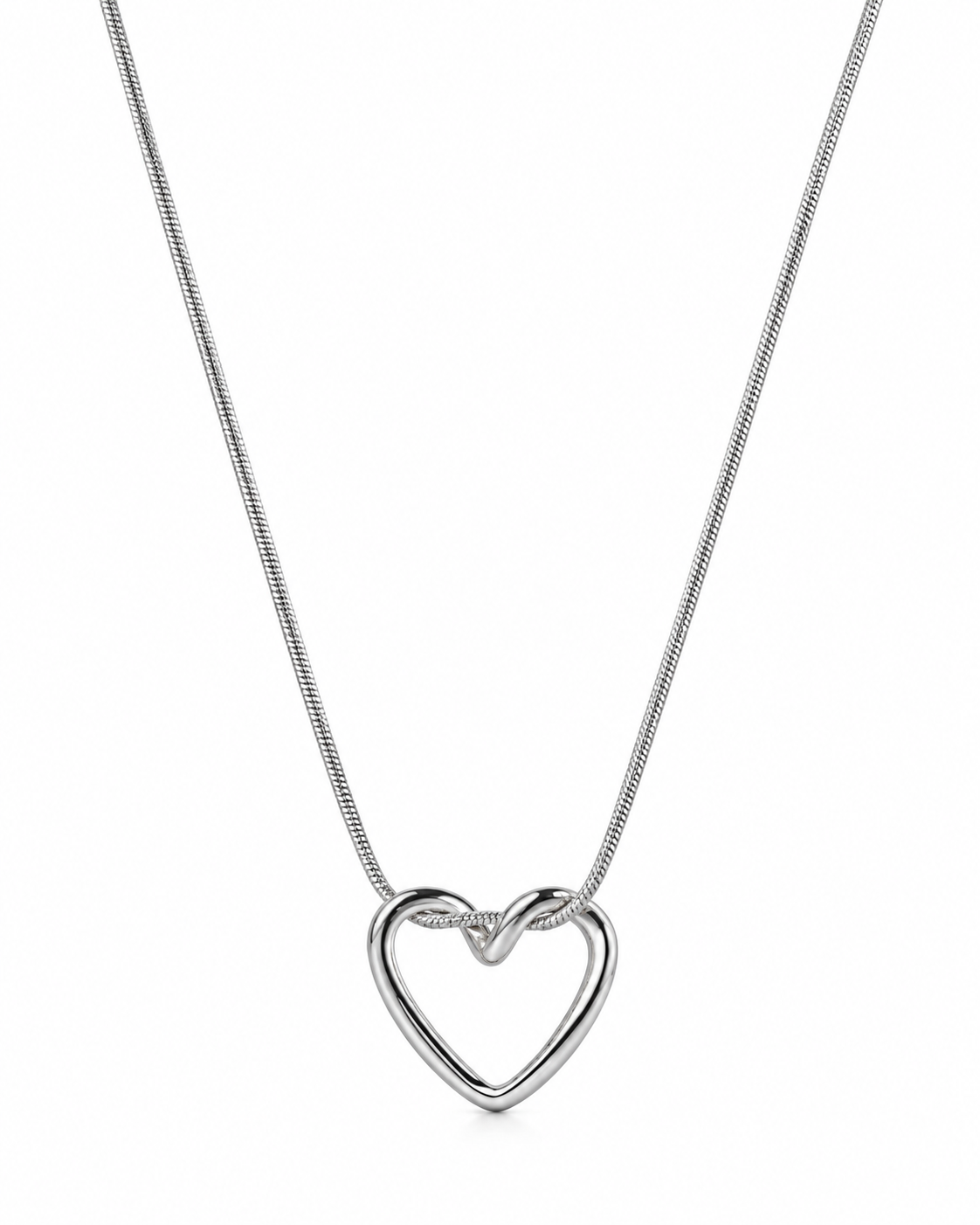 Collar Amour de Virello en acabado plateado