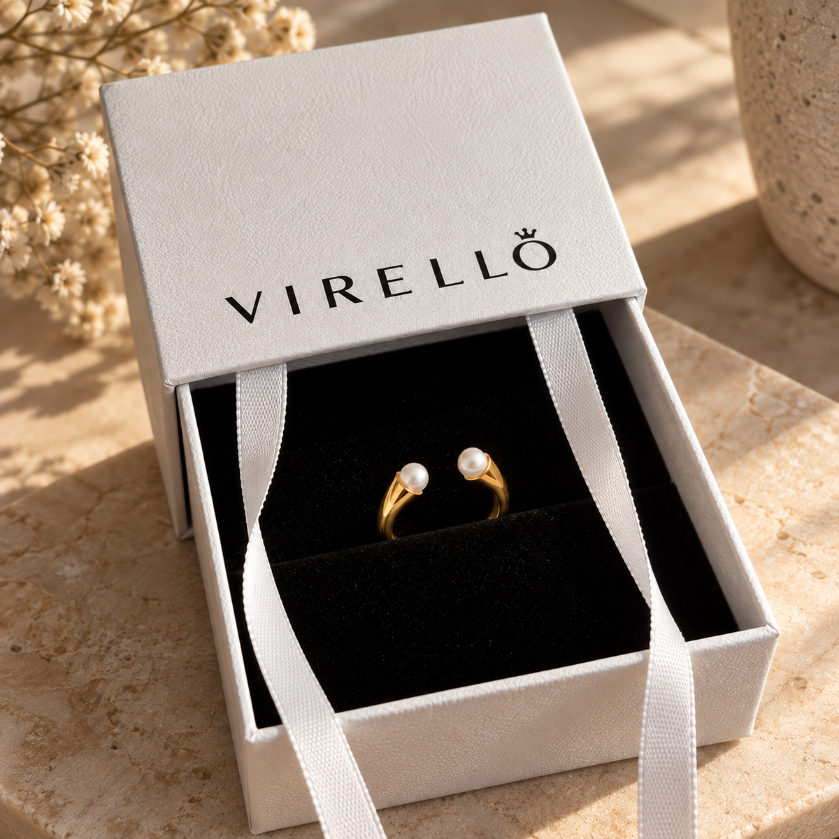 Anillo Étoile en caja Virello